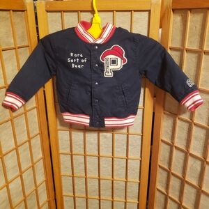GAP Kids Navy Jacket with Red and White Details